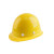 诺瑞斯安 安全帽 新国标ABS 防砸透气 工业头盔电力工程工地建筑施工抗冲击 免费印字 圆顶透气黄色