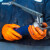 爱马斯【AMMEX】一次性手套加厚型汽修款橘色丁腈防护劳保实验工业清洁卫生防护丁腈手套 【GWON】汽修款 M中号