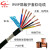 RONGLAN铜芯屏蔽电线电缆抗干扰多芯信号线护套电源线RVVP8*1.5平方 黑色100米