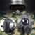 冲击装备防毒面具全面罩道具全面具生化危儿童头戴式防护 泥色面具(单滤罐)-N72