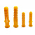 铁屹 膨胀管 塑料膨胀塞锚栓 膨胀螺丝螺栓 黄色M8×40mm（500个） 