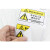盛富永 机械设备安全标识牌警告标志贴纸 pvc警示贴危险提示标示牌定做85×55mm 非专业人员请勿打开