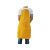 定制适用焊工牛皮电焊围裙焊工防烫围裙焊接氩弧焊工作服隔热耐高 60*90cm整张黄色