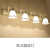 欧式镜前灯化妆间卫生间浴室防水防雾美式led可免打孔镜前灯 白色1头+LED灯泡5瓦三色变光