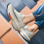 LNMLAXRX男鞋夏季新款透气前掌气垫超轻减震体育生跑鞋透气运动学生体 灰色 36