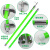 定制高压棒拉闸杆10kV伸缩绝缘杆电工防雨操作杆绿色变压器送议价 500kV 5节10米 送包