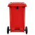 蓓尔蓝 户外垃圾桶大号 100L 加厚商用物业小区环卫塑料桶带盖果皮箱LJT2208 红色