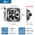 奥克斯 AUX 16寸前网开关排气扇 室内小型抽风机商用换气扇方形轴流式排气扇 AUX-APK40-4-C+Q+K