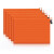 a4文件袋 帆布 防水拉链袋单层资料袋学生手提办公用品透明文具袋拉链文件收纳袋 橙色 10个装