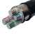 鑫宁高 电缆YJLV 3*35国标铝芯电缆 PVC聚氯乙烯商用电缆1米