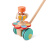 Hape推推乐 儿童学步玩具拖拉单杆木头可拆卸1-3周岁男女小孩 E0341 花园推推乐