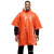 鸣固 PE一次性应急雨衣橙色含袋登山扣救生哨急救保温雨衣探险雨衣 加厚应急雨衣