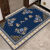 进门地垫门口入户门脚垫新中式耐脏垫子客厅门垫卧室地毯定制 出入平安+蓝色花款 80*100厘米(尺寸)