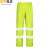 分体式反光雨衣雨裤交通执勤劳保环卫成人防暴雨骑行套装 荧光绿套装/PVC涂层 175