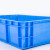建功立业EU物流箱GY3281外径：600*400*120mm蓝色平盖