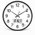 合佳熙座钟客厅钟表简约北欧时尚家用时钟表现代创意个性石英钟 黑色 10英寸(直径25.5厘米)