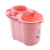 拖地桶老式手压拖把桶墩布挤水桶手动清洁桶拖把拧干器带滑轮 粉色