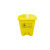 垃圾桶 黄色废物脚踏桶15L2030诊所回收箱塑料加厚垃圾筒 黄色20L(脚踏式)加厚有盖-