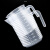 食品级塑料量杯带刻度奶茶专店带盖大容量量筒烘焙1000ml耐高温 2000ml