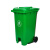 力豪（LIHAO）户外垃圾桶 分类带盖塑胶环卫大垃圾桶 240L加厚款+中间脚踏 绿色