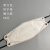 LZJV韩版94口罩定制logo图案鱼型柳叶形3d立体95一次性防护莫兰迪色夏 米白色50片 独立装 均码