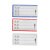 共泰 磁吸标识牌 仓库强磁性标签牌库房分区货架标示牌物料卡标牌贴磁铁分类牌标签 70*100mm 蓝色 1个