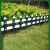 德威狮  草坪护栏 隔离栏PVC塑钢花园围栏栅社区幼儿园绿化护栏  60厘米高X100厘米长（墨绿色）单位：件