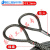 定制品质钢丝绳吊索具双扣10吨扁头起重具钢丝吊带接头插编钢丝绳 0.7吨1米φ9.3一根