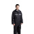 强盛伟业（QSWY） 分体式雨衣雨裤套装反光雨衣 双层 加厚 可清洗雨衣 黑色 尺码 XL