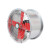 动真格（DongZhenGe）圆筒管道风机工业排风扇换气扇墙壁式厨房强力排气扇抽油烟机 10寸橙色高速风机