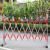 不锈钢伸缩围栏户外可移动道路警示隔离栏幼儿园全护栏折 1.2米高2米长 默认红色