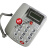 德信来电显示电话机 特大铃声 特大按键 办公经济型 浅灰色