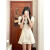 益乔小个子中国风旗袍女年轻款国式甜美连衣裙改良版珍珠盘扣泡泡袖复 黑色旗袍 2XL 130-145斤