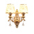 壁灯床头灯卧室简约现代创意欧式美式客厅楼梯LED背景墙壁灯具 921金色