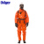 德尔格Drager  CPS 7900 呼吸器内置化学防护服 橙色，含集成 Nitril-P 安全靴，集成 EN 组合手套，