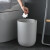 访客 FK 北欧风垃圾桶纯色磨砂质感卫生间客厅垃圾篓无盖垃圾桶收纳桶-灰色大号