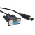 FTDI USB转MD8 8针 适用于松下位移传感器GP-X系列RS232通讯线缆 DB9款(无芯片) 1.8m