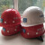 定制适用中国帽 中建  工地人员白色钢八局一局 玻璃钢红色金属标安全帽 默