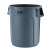 GNF圆形塑料桶储物桶带盖大号垃圾桶户外小区物业塑料环卫桶加厚 特厚75升黄（不带盖）