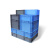 工业收纳箱长方形塑料周转箱加厚龟箱eu物流箱特大号收纳箱零件盒 灰色80-40-34厘米