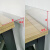 以琛定制桌面缝隙挡板桌子书桌边缝隙PVC挡板亚克力挡板夹缝挡条L型挡 长120 高25 底宽4cm