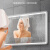 南桑维奇智能镜 智能镜子镜子卫生间化妆镜挂墙发光智能镜触摸屏浴室镜柜 白光+线控无触摸 0.4-0.6米宽