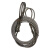 钢丝绳索具吊具起重工具手工插编钢丝绳双扣起重绳定制 乳白色 17.5毫米1米(5吨