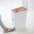 茶花 脚踏分类垃圾桶 可手按纸篓卫生间垃圾桶厨房客厅翻盖15L白色205002
