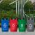 科力邦（Kelibang） 户外垃圾桶 大号环卫垃圾桶分类垃圾桶厨余有害商用景区物业翻盖垃圾桶60L KB1031 红色