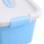 冰禹 BYA-234 塑料带提手收纳箱  加厚杂物整理箱 透明款标准小号8L