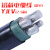 洛二缆 聚乙烯交联绝缘电力电缆 ZC-YJLV-0.6/1kV-4*6+1*4 黑色 1m
