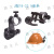 头灯支架 安全帽夹子战术头盔电筒侧灯夹子手电卡扣韩式消防头盔 J型a(18-23.5毫米)