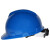 阿力牛 ATH-006 V型安全帽 施工工地国标加厚防砸抗冲击头盔建筑工程 可印字 V型蓝色标准款整箱40顶