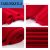 CARLOSKAYLA红围巾定制2024龙年新款中国红围巾年会活动刺绣男女士本命年logo 金典平安福